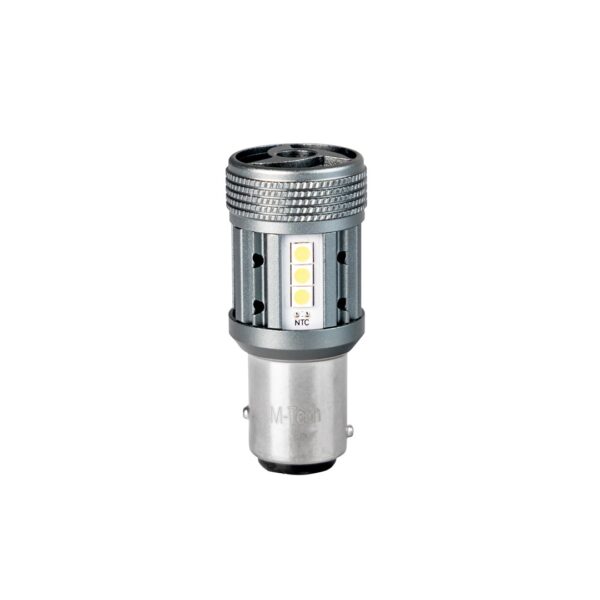M-Tech ΛΑΜΠΑΚΙ P21/5W 12/24V BAY15d 12xSMD3030 LED CAN-BUS ΛΕΥΚΟ PLATINIUM BLISTER M-TECH - 1 ΤΕΜ - Image 2