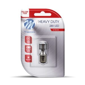 M-Tech P21/5W 24V BAY15d 4xHP LED CAN-BUS ΛΕΥΚΟ HEAVY DUTY BLISTER M-TECH - 1 Τεμ.