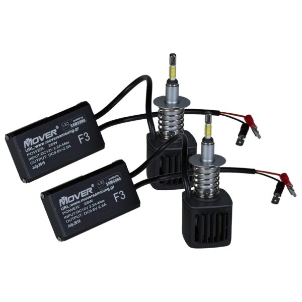 Samsung H3 12V 2x26W 6500K 5200lm 12 LED KIT ΣΕΙΡΑ F3 SAMSUNG ΜΕ ΨΥΚΤΡΑ ΚΑΙ ΥΓΡΟ ΚΛΕΙΣΤΟΥ ΚΥΚΛΩΜΑΤΟΣ - 2 ΤΕΜ. - Image 2