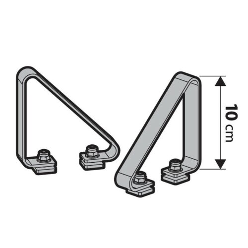 Nordrive STOP ΠΛΑΙΝΑ ΓΙΑ ΜΠΑΡΕΣ ΑΛΟΥΜΙΝΙΟΥ KARGO-PLUS KP-4 10cm NORDRIVE – 2 ΤΕΜ.