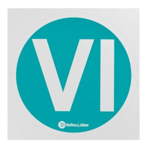 Lampa ΣΗΜΑ ΑΥΤΟΚΟΛΛΗΤΟ ""VI"" EURO 6 ΓΙΑ ΦΟΡΤΗΓΟ 220mm  12 TEM.