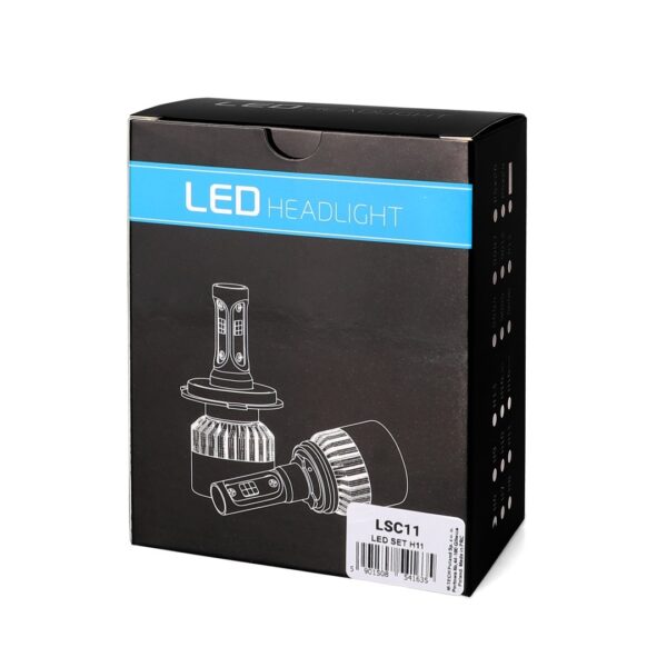 M-Tech H11 LED SET C6 9-32V 6.500K 10.000lm 4 X 10W ΛΑΜΠΑ ΜΕ COB EPISTAR 1021 LED ΚΑΙ ΑΝΕΜΙΣΤΗΡΑΚΙ M-TECH - 2 ΤΕΜ. - Image 3