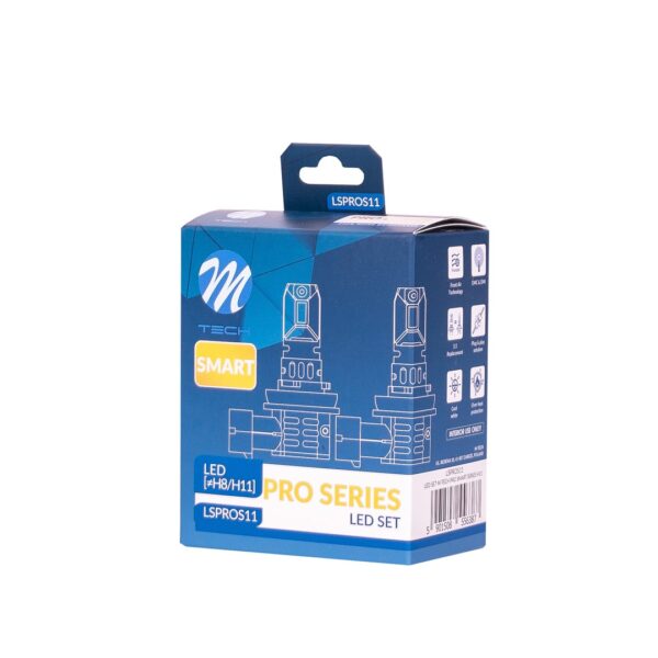 M-Tech ΛΑΜΠΕΣ H11 12V 2x 21W max6.000K 4600lm PRO SMART SERIES LED  M-TECH - 2 τεμ. - Image 4