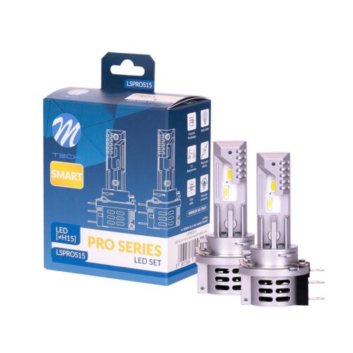 M-Tech ΛΑΜΠΑ LED H15 12V IP65 6.000K 4.600lm LED SET PRO SMART SERIES M-TECH – 2 ΤΕΜ.
