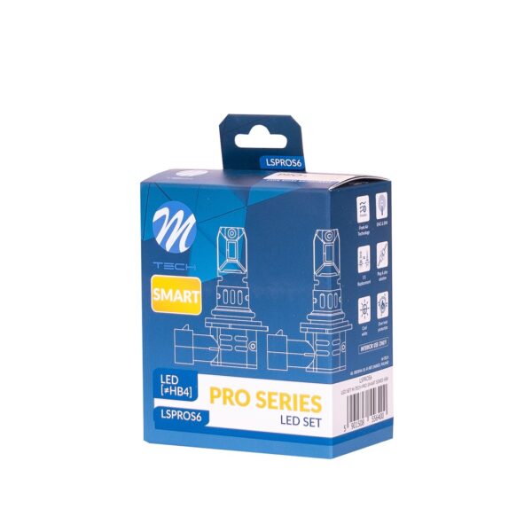 M-Tech ΛΑΜΠΕΣ HΒ4 12V 2x 21W max6.000K 4600lm PRO SMART SERIES LED  M-TECH - 2 τεμ. - Image 4