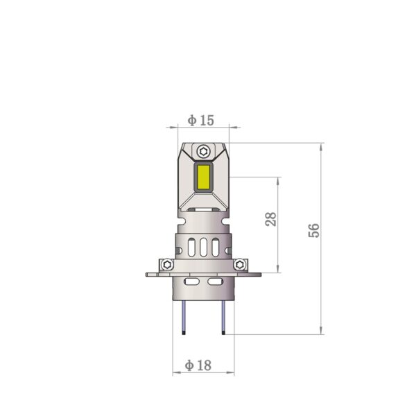 M-Tech ΛΑΜΠΕΣ H7 12V 2x 21W max6.000K 4600lm PRO SMART SERIES LED  M-TECH - 2 τεμ. - Image 3