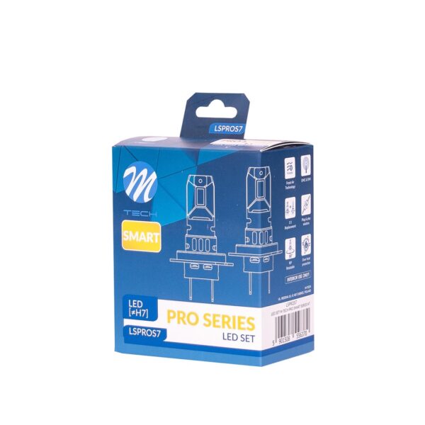 M-Tech ΛΑΜΠΕΣ H7 12V 2x 21W max6.000K 4600lm PRO SMART SERIES LED  M-TECH - 2 τεμ. - Image 4