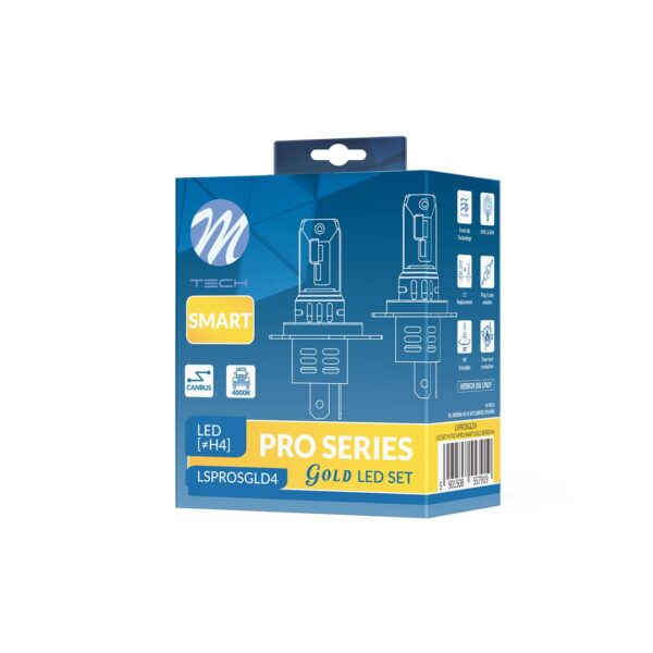 M-Tech ΛΑΜΠEΣ LED H4 12V 4.000K 52W 4.300lm LED CANBUS CSP5730 PRO SMART SERIES  M-TECH - 2 ΤΕΜ. - Image 3