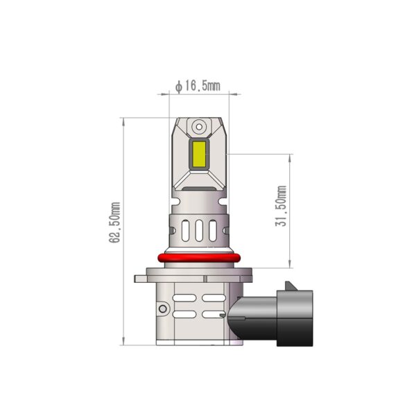 M-Tech ΛΑΜΠEΣ LED HIR2 12V 6.000K 4.600lm LED CANBUS CSP3570 PRO SMART SERIES  M-TECH - 2 ΤΕΜ. - Image 3
