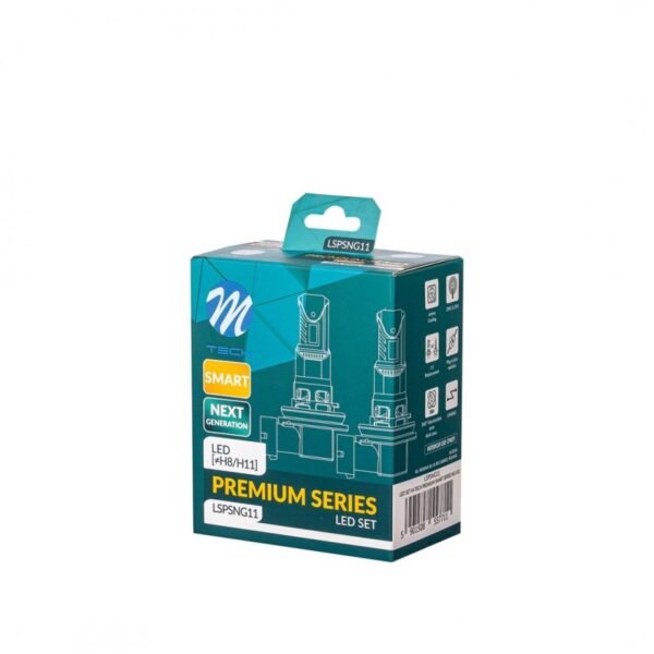 M-Tech ΛΑΜΠEΣ LED H11 12V 6.000K 35W 4.000lm LED CANBUS CSP3570 PREMIUM SMART SERIES M-TECH - 2 ΤΕΜ. - Image 3