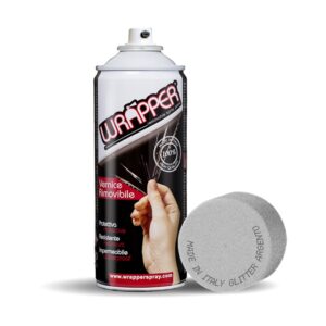 Lampa ΠΡΟΣΤΑΤΕΥΤΙΚΟ ΦΙΛΜ ΣΕ ΣΠΡΕΙ WRAPPER SPECIAL COLOUR SILVER GLITTER 400 ml (ΑΣΗΜΙ GLITTER)
