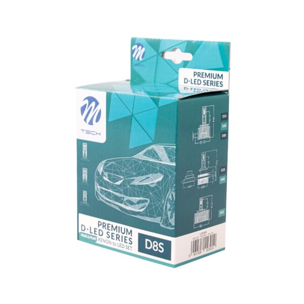 M-Tech ΛΑΜΠEΣ LED D8S 12V PK32d-1 6000K 8.400lm 35W D-SERIES PLUG&PLAY KIT CAB-BUS ΜΕ ΑΝΕΜΙΣΤΗΡΑΚΙ M-TECH - 2 ΤΕΜ. - Image 3