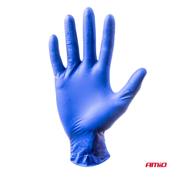 Amio ΓΑΝΤΙΑ ΝΙΤΡΙΛΙΟΥ MERCATOR NITRYLEX BASIC ΜΙΑΣ ΧΡΗΣΗΣ ΣΕ ΜΠΛΕ ΧΡΩΜΑ LARGE (L) ΑΜΙΟ - 100 ΤΕΜ. - Image 2