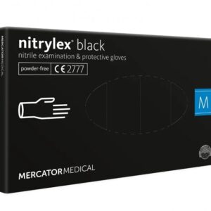 Amio ΓΑΝΤΙΑ ΝΙΤΡΙΛΙΟΥ MERCATOR NITRYLEX BASIC ΣΕ ΜΑΥΡΟ ΧΡΩΜΑ MEDIUM (M)  AMIO - 100 Τεμ.