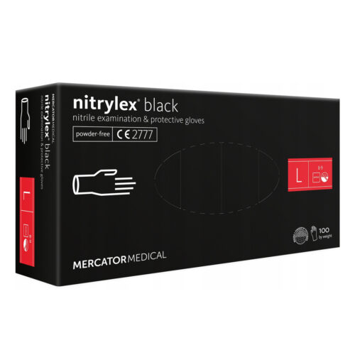 Amio ΓΑΝΤΙΑ ΝΙΤΡΙΛΙΟΥ MERCATOR NITRYLEX BASIC ΣΕ ΜΑΥΡΟ ΧΡΩΜΑ LARGE (L)  AMIO – 100 Τεμ.