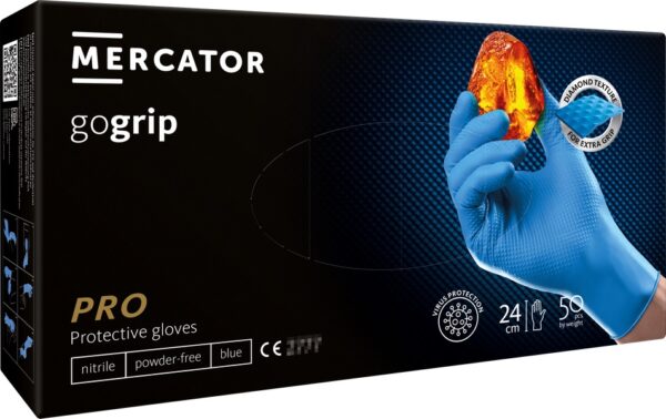 Amio ΓΑΝΤΙΑ ΝΙΤΡΙΛΙΟΥ MERCATOR GOGRIP ΣΕ ΜΠΛΕ ΧΡΩΜΑ ΧΧLARGE (ΧΧL) ΑΜΙΟ - 50 ΤΕΜ.