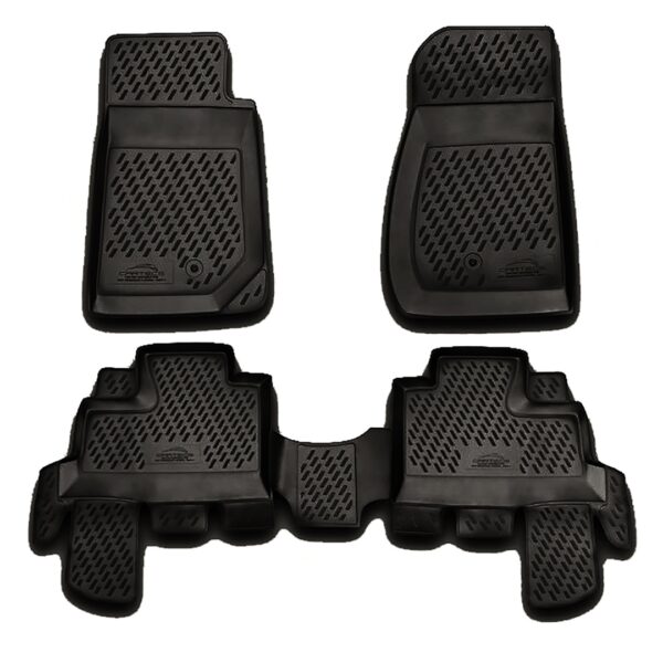 Novline ΜΑΡΚΕ ΠΑΤΑΚΙΑ ΣΕ ΣΚΑΦΗ TPE ΛΑΣΤΙΧΟ ΓΙΑ JEEP WRANGLER 5D 2007-2018  ΣΕ ΜΑΥΡΟ ΧΡΩΜΑ NOVLINE - 4 ΤΕΜ.