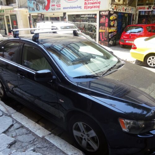 MENABO KIT ΜΕ ΜΠΑΡΕΣ ΟΡΟΦΗΣ ΓΙΑ MITSUBISHI LANCER 4D / 5D 07/2008+ ΑΛΟΥΜΙΝΙΟΥ TEMA MENABO (AL1-3360-FIX501FP)-2 ΤΕΜ.