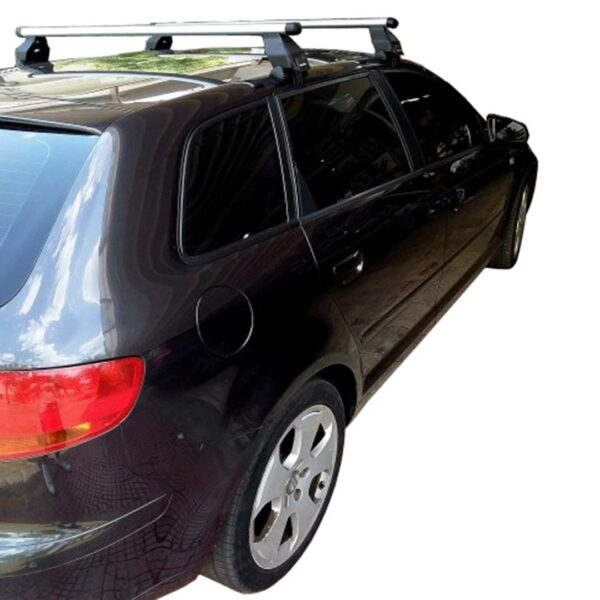 MENABO KIT ΜΕ ΜΠΑΡΕΣ ΟΡΟΦΗΣ ΓΙΑ AUDI A3 8PA SPORTBACK 5D 2004-2012 ΑΛΟΥΜΙΝΙΟΥ TEMA MENABO (AL1-3360-FIX026G)-2 ΤΕΜ. - Image 2