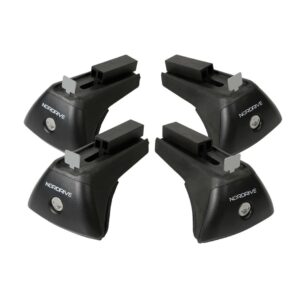 Nordrive KIT ΑΚΡΑ (ΠΟΔΙΑ) RAIL-X ΓΙΑ ΑΛΟΥΜΙΝΙΟΥ ΜΠΑΡΕΣ QUADRA NORDRIVE ME FLUSH RAILING ME ΚΛΕΙΔΙ - 4 TEM.