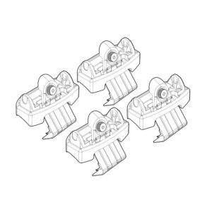 Nordrive ΑΚΡΑ ΓΙΑ ΜΠΑΡΕΣ NORDRIVE ΓΙΑ ABARTH / FIAT 500E 3D 05/2023+ - 4 τεμ.