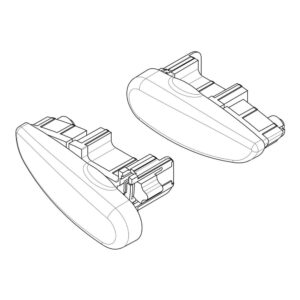 Nordrive ΑΝΤΑΛΛΑΚΤΙΚΑ ΠΛΑΣΤΙΚΑ ΚΑΠΑΚΙΑ ΓΙΑ ΜΠΑΡΕΣ NORDRIVE SILENZIO 2ΤΕΜ