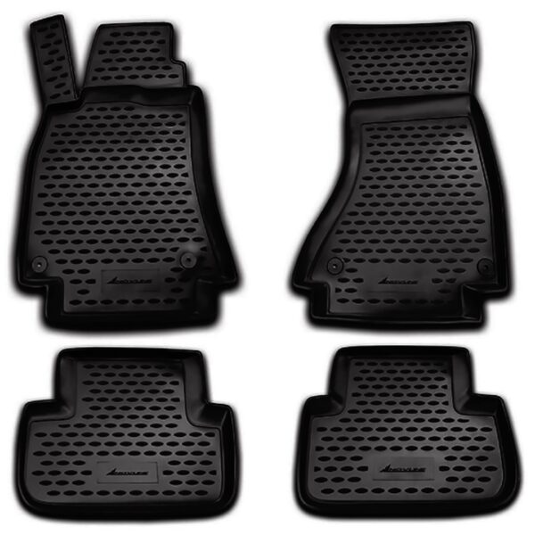Novline ΜΑΡΚΕ ΠΑΤΑΚΙΑ ΣΕ ΣΚΑΦΗ TPE ΛΑΣΤΙΧΟ ΓΙΑ AUDI A4 11/2007-10/2015  ΣΕ ΜΑΥΡΟ ΧΡΩΜΑ NOVLINE - 4 ΤΕΜ.