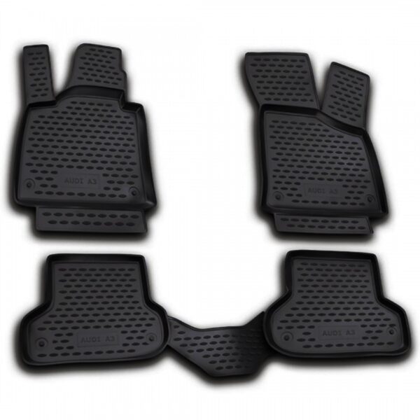 Novline ΜΑΡΚΕ ΠΑΤΑΚΙΑ ΣΕ ΣΚΑΦΗ TPE ΛΑΣΤΙΧΟ ΓΙΑ AUDI A3 3D 2003-2012  ΣΕ ΜΑΥΡΟ ΧΡΩΜΑ NOVLINE - 4 ΤΕΜ.