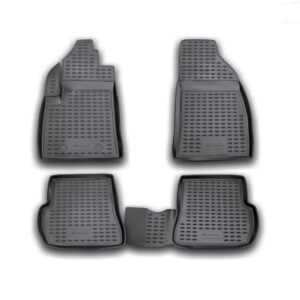 Novline ΜΑΡΚΕ ΠΑΤΑΚΙΑ ΣΕ ΣΚΑΦΗ TPE ΛΑΣΤΙΧΟ ΓΙΑ FORD FIESTA 05/2002-08/2008 / FORD FUSION 2002-2012  ΣΕ ΜΑΥΡΟ ΧΡΩΜΑ NOVLINE - 4 ΤΕΜ.