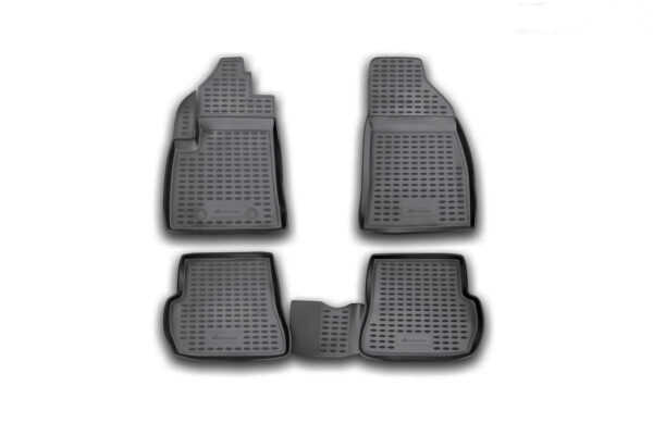 Novline ΜΑΡΚΕ ΠΑΤΑΚΙΑ ΣΕ ΣΚΑΦΗ TPE ΛΑΣΤΙΧΟ ΓΙΑ FORD FIESTA 05/2002-08/2008 / FORD FUSION 2002-2012  ΣΕ ΜΑΥΡΟ ΧΡΩΜΑ NOVLINE - 4 ΤΕΜ.