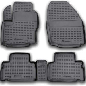 Novline ΜΑΡΚΕ ΠΑΤΑΚΙΑ ΣΕ ΣΚΑΦΗ TPE ΛΑΣΤΙΧΟ ΓΙΑ FORD S-MAX 06/2006-2015  ΣΕ ΜΑΥΡΟ ΧΡΩΜΑ NOVLINE - 4 ΤΕΜ.