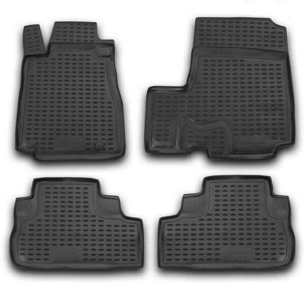 Novline ΜΑΡΚΕ ΠΑΤΑΚΙΑ ΣΕ ΣΚΑΦΗ TPE ΛΑΣΤΙΧΟ ΓΙΑ HONDA CR-V 01/2007-2012  ΣΕ ΜΑΥΡΟ ΧΡΩΜΑ NOVLINE - 4 ΤΕΜ.