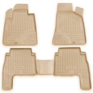 Novline ΜΑΡΚΕ ΠΑΤΑΚΙΑ ΣΕ ΣΚΑΦΗ TPE ΛΑΣΤΙΧΟ ΓΙΑ HYUNDAI SANTA FE 2006-2010  ΣΕ ΜΠΕΖ ΧΡΩΜΑ NOVLINE - 4 ΤΕΜ.