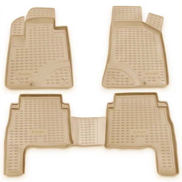 Novline ΜΑΡΚΕ ΠΑΤΑΚΙΑ ΣΕ ΣΚΑΦΗ TPE ΛΑΣΤΙΧΟ ΓΙΑ HYUNDAI SANTA FE 2006-2010  ΣΕ ΜΠΕΖ ΧΡΩΜΑ NOVLINE - 4 ΤΕΜ.