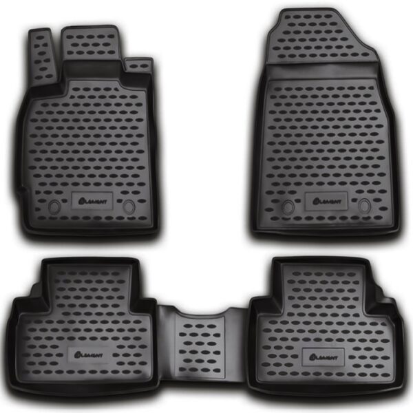 Novline ΜΑΡΚΕ ΠΑΤΑΚΙΑ ΣΕ ΣΚΑΦΗ TPE ΛΑΣΤΙΧΟ ΓΙΑ MAZDA CX7 10/2009-12/2013  ΣΕ ΑΝΘΡΑΚΙ ΣΚΟΥΡΟ ΓΚΡΙ ΧΡΩΜΑ NOVLINE - 4 ΤΕΜ.