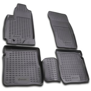 Novline ΜΑΡΚΕ ΠΑΤΑΚΙΑ ΣΕ ΣΚΑΦΗ TPE ΛΑΣΤΙΧΟ ΓΙΑ MITSUBISHI OUTLANDER 05/2003-01/2007  ΣΕ ΑΝΘΡΑΚΙ ΣΚΟΥΡΟ ΓΚΡΙ ΧΡΩΜΑ NOVLINE - 4 ΤΕΜ.