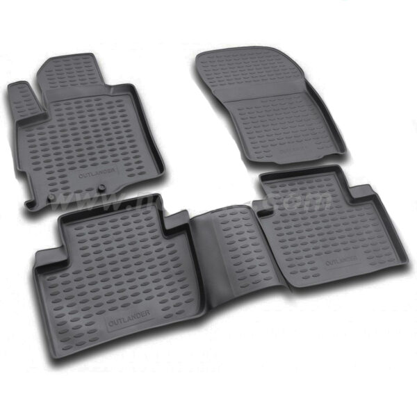 Novline ΜΑΡΚΕ ΠΑΤΑΚΙΑ ΣΕ ΣΚΑΦΗ TPE ΛΑΣΤΙΧΟ ΓΙΑ MITSUBISHI OUTLANDER XL 02/2007-2012  ΣΕ ΜΑΥΡΟ ΧΡΩΜΑ NOVLINE - 4 ΤΕΜ.