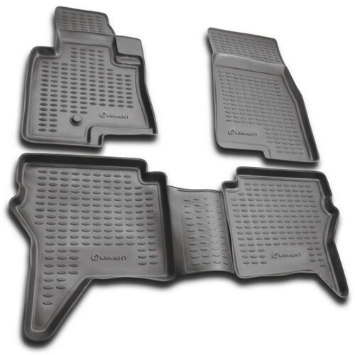 Novline ΜΑΡΚΕ ΠΑΤΑΚΙΑ ΣΕ ΣΚΑΦΗ TPE ΛΑΣΤΙΧΟ ΓΙΑ MITSUBISHI PAJERO 3D 11/2006-2019  ΣΕ ΑΝΘΡΑΚΙ ΣΚΟΥΡΟ ΓΚΡΙ ΧΡΩΜΑ NOVLINE – 4 ΤΕΜ.