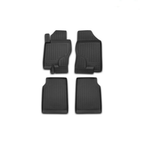 Novline ΜΑΡΚΕ ΠΑΤΑΚΙΑ ΣΕ ΣΚΑΦΗ TPE ΛΑΣΤΙΧΟ ΓΙΑ NISSAN NAVARA 4D D40 2005+ 4ΤΕΜ. (ΜΕΓΑΛΗ  ΠΟΡΤΑ ΠΙΣΩ 4D) ΜΑΥΡΟ
