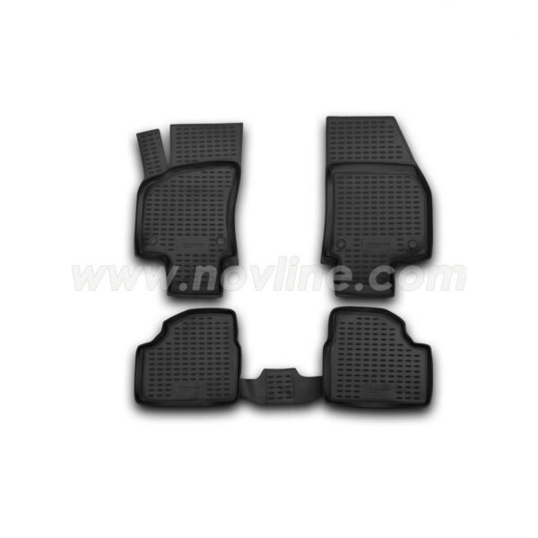 Novline ΜΑΡΚΕ ΠΑΤΑΚΙΑ ΣΕ ΣΚΑΦΗ TPE ΛΑΣΤΙΧΟ ΓΙΑ OPEL ASTRA H 03/2004-04/2010  ΣΕ ΜΑΥΡΟ ΧΡΩΜΑ NOVLINE - 4 ΤΕΜ.