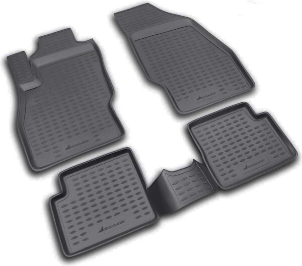Novline ΜΑΡΚΕ ΠΑΤΑΚΙΑ ΣΕ ΣΚΑΦΗ TPE ΛΑΣΤΙΧΟ ΓΙΑ OPEL CORSA D 09/2006-2014 / OPEL CORSA E 2014-2019  ΣΕ ΜΑΥΡΟ ΧΡΩΜΑ NOVLINE - 4 ΤΕΜ.