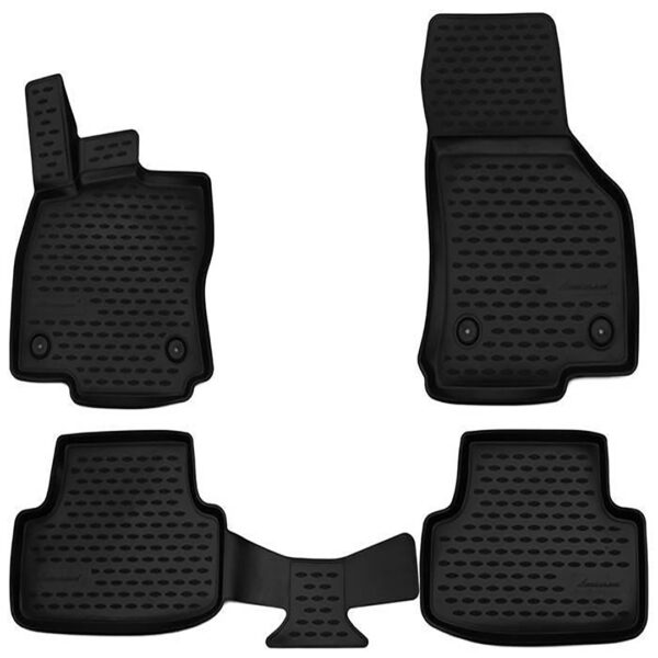 Novline ΜΑΡΚΕ ΠΑΤΑΚΙΑ ΣΕ ΣΚΑΦΗ TPE ΛΑΣΤΙΧΟ ΓΙΑ AUDI A3 8V HTB 2012-2016 / 2016-2020  ΣΕ ΜΑΥΡΟ ΧΡΩΜΑ NOVLINE - 4 ΤΕΜ.
