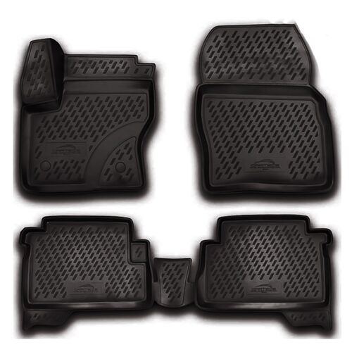 Novline ΜΑΡΚΕ ΠΑΤΑΚΙΑ ΣΕ ΣΚΑΦΗ TPE ΛΑΣΤΙΧΟ ΓΙΑ FORD KUGA 5D 2013-2019  ΣΕ ΜΑΥΡΟ ΧΡΩΜΑ NOVLINE – 4 ΤΕΜ.