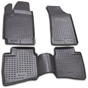 Novline ΜΑΡΚΕ ΠΑΤΑΚΙΑ ΣΕ ΣΚΑΦΗ TPE ΛΑΣΤΙΧΟ ΓΙΑ HYUNDAI ELANTRA 3D 2007-2011  ΣΕ ΑΝΘΡΑΚΙ ΣΚΟΥΡΟ ΓΚΡΙ ΧΡΩΜΑ NOVLINE - 4 ΤΕΜ.