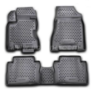 Novline ΜΑΡΚΕ ΠΑΤΑΚΙΑ ΣΕ ΣΚΑΦΗ TPE ΛΑΣΤΙΧΟ ΓΙΑ RENAULT KOLEOS 06/2008-2017  ΣΕ ΜΑΥΡΟ ΧΡΩΜΑ NOVLINE - 4 ΤΕΜ.
