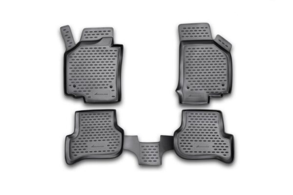 Novline ΜΑΡΚΕ ΠΑΤΑΚΙΑ ΣΕ ΣΚΑΦΗ TPE ΛΑΣΤΙΧΟ ΓΙΑ SEAT LEON 2005-2013  ΣΕ ΜΑΥΡΟ ΧΡΩΜΑ NOVLINE - 4 ΤΕΜ.