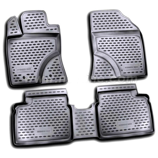 Novline ΜΑΡΚΕ ΠΑΤΑΚΙΑ ΣΕ ΣΚΑΦΗ TPE ΛΑΣΤΙΧΟ ΓΙΑ TOYOTA AVENSIS 4D 04/2009-12/2015  ΣΕ ΜΑΥΡΟ ΧΡΩΜΑ NOVLINE - 4 ΤΕΜ.