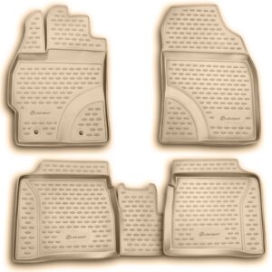 Novline ΜΑΡΚΕ ΠΑΤΑΚΙΑ ΣΕ ΣΚΑΦΗ TPE ΛΑΣΤΙΧΟ ΓΙΑ TOYOTA PRIUS 10/2009-2015  ΣΕ ΜΠΕΖ ΧΡΩΜΑ NOVLINE - 4 ΤΕΜ.