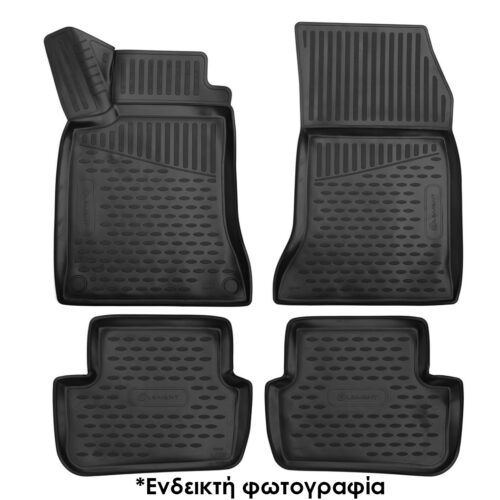 Novline ΜΑΡΚΕ ΠΑΤΑΚΙΑ ΣΕ ΣΚΑΦΗ TPE ΛΑΣΤΙΧΟ ΓΙΑ TOYOTA IQ 01/2009+  ΣΕ ΜΑΥΡΟ ΧΡΩΜΑ NOVLINE – 4 ΤΕΜ.
