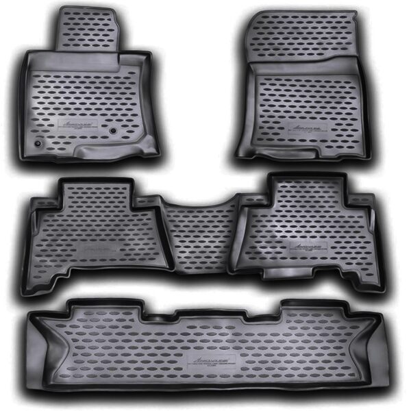 Novline ΜΑΡΚΕ ΠΑΤΑΚΙΑ ΣΕ ΣΚΑΦΗ TPE ΛΑΣΤΙΧΟ ΓΙΑ TOYOTA LAND CRUISER 5D 11/2009+  ΣΕ ΑΝΘΡΑΚΙ ΣΚΟΥΡΟ ΓΚΡΙ ΧΡΩΜΑ NOVLINE - 5 ΤΕΜ.